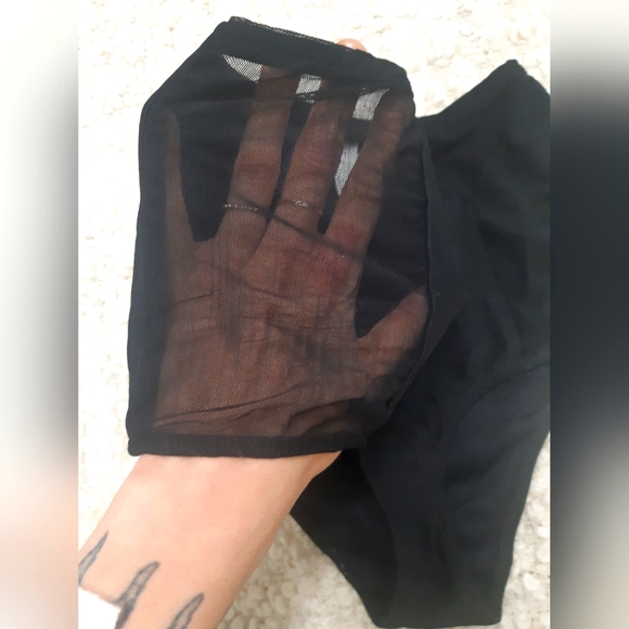 Mesh Panelled High-Waisted Swim Bottoms - Picture 5 of 6